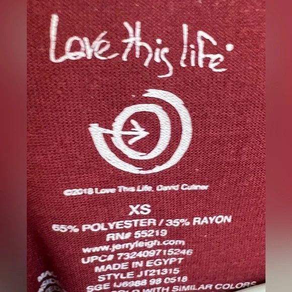 Women's Maroon Inspirational Tee - Picture 2 of 4